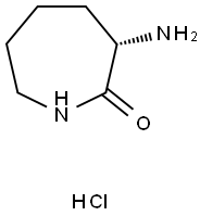 L(-)-ALPHA-AMINO-EPSILON-CAPROLACTAM HYDROCHLORIDE Struktur