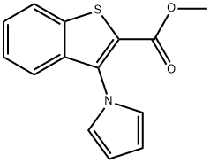 METHYL 3-(1H-PYRROL-1-YL)-1-BENZOTHIOPHENE-2-CARBOXYLATE Struktur