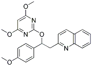 2-[2-((4,6-DIMETHOXYPYRIMIDIN-2-YL)OXY)-2-(4-METHOXYPHENYL)ETHYL]QUINOLINE Struktur