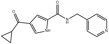 4-(CYCLOPROPYLCARBONYL)-N-(4-PYRIDINYLMETHYL)-1H-PYRROLE-2-CARBOXAMIDE Struktur