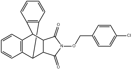 17-[(4-CHLOROBENZYL)OXY]-17-AZAPENTACYCLO[6.6.5.0(2,7).0(9,14).0(15,19)]NONADECA-2(7),3,5,9(14),10,12-HEXAENE-16,18-DIONE Struktur