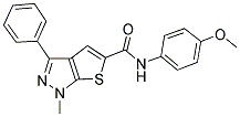 N-(4-METHOXYPHENYL)-1-METHYL-3-PHENYL-1H-THIENO[2,3-C]PYRAZOLE-5-CARBOXAMIDE Struktur