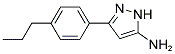 5-(4-PROPYL-PHENYL)-2H-PYRAZOL-3-YLAMINE Struktur