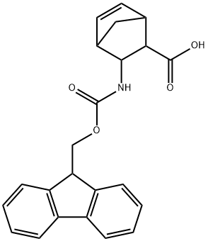 FMOC-3-EXO-AMINOBICYCLO[2.2.1]HEPT-5-ENE-2-EXO-CARBOXYLIC ACID Struktur