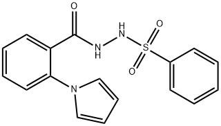 N'-[2-(1H-PYRROL-1-YL)BENZOYL]BENZENESULFONOHYDRAZIDE Struktur