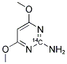 2-AMINO-4,6-DIMETHOXY PYRIMIDINE, [2-14C] Struktur