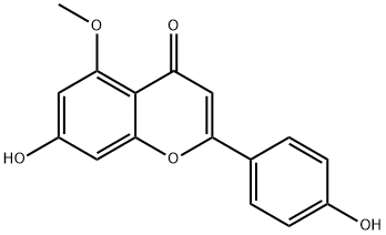 黃花夾竹桃黃酮 結構式