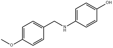 4-[(4-METHOXYBENZYL)AMINO]PHENOL Struktur