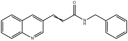 (E)-N-BENZYL-3-(3-QUINOLINYL)-2-PROPENAMIDE Struktur