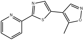 2-[5-(5-METHYL-4-ISOXAZOLYL)-1,3-THIAZOL-2-YL]PYRIDINE Struktur