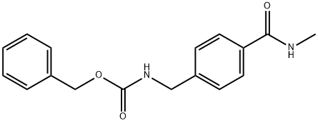 BENZYL N-(4-[(METHYLAMINO)CARBONYL]BENZYL)CARBAMATE Struktur