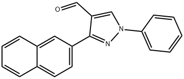 3-(2-NAPHTHYL)-1-PHENYL-1H-PYRAZOLE-4-CARBALDEHYDE Struktur