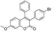 3(4'-BROMOPHENYL)-7-METHOXY-4-PHENYLCOUMARIN Struktur