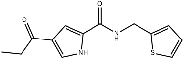 4-PROPIONYL-N-(2-THIENYLMETHYL)-1H-PYRROLE-2-CARBOXAMIDE Struktur