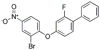 2-BROMO-4-NITROPHENYL 2-FLUORO[1,1'-BIPHENYL]-4-YL ETHER Struktur