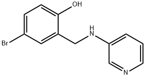 4-BROMO-2-(PYRIDIN-3-YLAMINOMETHYL)-PHENOL Struktur