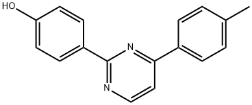 4-[4-(4-METHYLPHENYL)-2-PYRIMIDINYL]BENZENOL Struktur