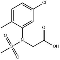 [(5-CHLORO-2-METHYL-PHENYL)-METHANESULFONYL-AMINO]-ACETIC ACID Struktur