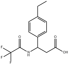 3-(4-ETHYLPHENYL)-3-[(2,2,2-TRIFLUOROACETYL)AMINO]PROPANOIC ACID Struktur