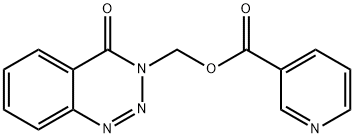 (4-OXO-1,2,3-BENZOTRIAZIN-3(4H)-YL)METHYL NICOTINATE Struktur