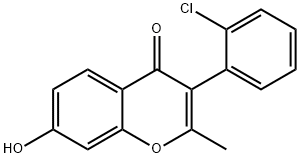 3-(2-CHLORO-PHENYL)-7-HYDROXY-2-METHYL-CHROMEN-4-ONE Struktur