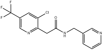 2-[3-CHLORO-5-(TRIFLUOROMETHYL)-2-PYRIDINYL]-N-(3-PYRIDINYLMETHYL)ACETAMIDE Struktur