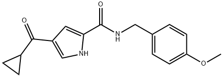 4-(CYCLOPROPYLCARBONYL)-N-(4-METHOXYBENZYL)-1H-PYRROLE-2-CARBOXAMIDE Struktur