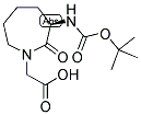 (R)-3-(BOC-AMINO)-2-OXO-1-AZEPINE-ACETIC ACID Struktur