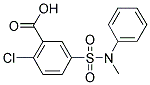 2-CHLORO-5-(METHYL-PHENYL-SULFAMOYL)-BENZOIC ACID Struktur