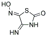 (5Z)-4-IMINO-1,3-THIAZOLIDINE-2,5-DIONE 5-OXIME Struktur