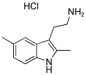 2-(2,5-DIMETHYL-1H-INDOL-3-YL)ETHANAMINE HYDROCHLORIDE Struktur