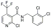 2-CHLORO-N-(2,3-DICHLOROBENZYL)-4-(TRIFLUOROMETHYL)NICOTINAMIDE Struktur