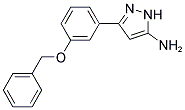 3-[3-(BENZYLOXY)PHENYL]-1H-PYRAZOL-5-AMINE Struktur