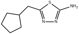 5-(CYCLOPENTYLMETHYL)-1,3,4-THIADIAZOL-2-AMINE Struktur