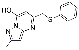 2-METHYL-5-[(PHENYLSULFANYL)METHYL]PYRAZOLO[1,5-A]PYRIMIDIN-7-OL Struktur