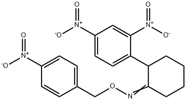 2-(2,4-DINITROPHENYL)CYCLOHEXANONE O-(4-NITROBENZYL)OXIME Struktur