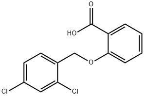 2-(2,4-DICHLORO-BENZYLOXY)-BENZOIC ACID Struktur