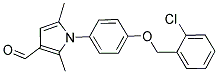 1-(4-[(2-CHLOROBENZYL)OXY]PHENYL)-2,5-DIMETHYL-1H-PYRROLE-3-CARBALDEHYDE Struktur