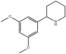 2-(3,5-DIMETHOXYPHENYL)PIPERIDINE Struktur