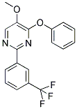 5-METHOXY-2-[3-(TRIFLUOROMETHYL)PHENYL]-4-PYRIMIDINYL PHENYL ETHER Struktur