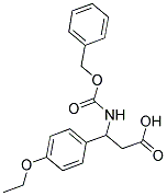 3-BENZYLOXYCARBONYLAMINO-3-(4-ETHOXY-PHENYL)-PROPIONIC ACID Struktur