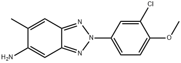 2-(3-CHLORO-4-METHOXY-PHENYL)-6-METHYL-2H-BENZOTRIAZOL-5-YLAMINE Struktur