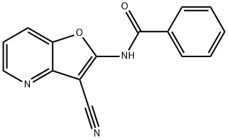 N-(3-CYANOFURO[3,2-B]PYRIDIN-2-YL)BENZENECARBOXAMIDE Struktur