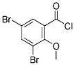 3,5-DIBROMO-2-METHOXYBENZOYL CHLORIDE Struktur