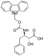 FMOC-(2R,3R)-3-AMINO-2-HYDROXY-4-PHENYLBUTANOIC ACID Struktur