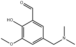 5-DIMETHYLAMINOMETHYL-2-HYDROXY-3-METHOXY-BENZALDEHYDE Struktur