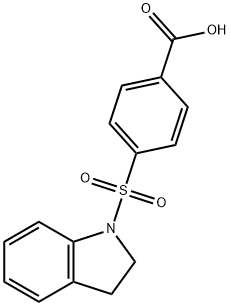 4-(2,3-DIHYDRO-1H-INDOL-1-YLSULFONYL)BENZOIC ACID Struktur