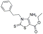 ETHYL 4-AMINO-3-PHENETHYL-2-THIOXO-2,3-DIHYDRO-1,3-THIAZOLE-5-CARBOXYLATE Struktur