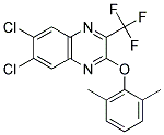 6,7-DICHLORO-2-(2,6-DIMETHYLPHENOXY)-3-(TRIFLUOROMETHYL)QUINOXALINE Struktur