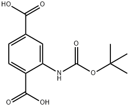 BOC-2-AMINOBENZENE-1,4-DICARBOXYLIC ACID Struktur